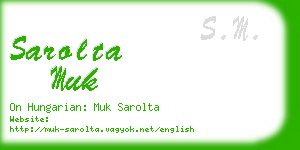 sarolta muk business card